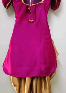 Satin Dhoti Salwar Suit