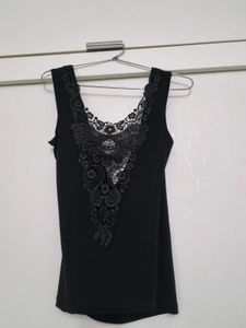 Black Lace Style Top