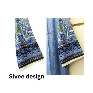 Blue Embroidered Shalwar Kameez