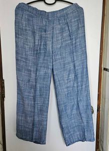 Blue Wide Leg Pants