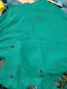 Green Embroidered Lehenga Jacket