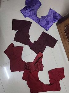 Combo Of 4 Patoor Silk Blouses
