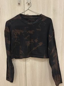 Brown Bkack Marbel Top (xs-s)