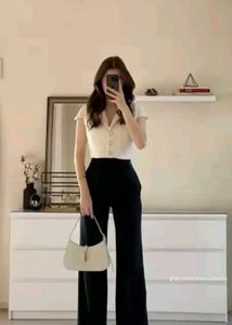 Black Wide Leg Trousers