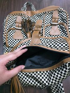 Checkered Backpack