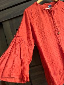 Rust brown Formal top