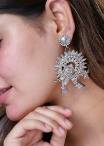 Silver Krishna Earrings