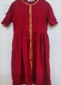 Maroon Ethnic Kurta