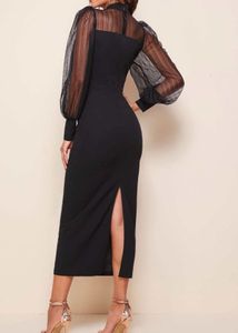 Black Sheath Midi Dress