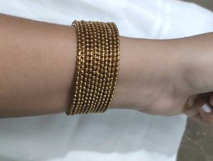 Dazzling Golden Bangles Set