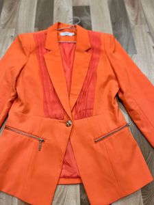 Partywear Orange Blazer