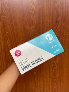 Clear Vinyl Gloves - XL (100 Count, Powder-Free)