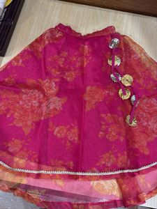 Cute Pink Girls lehenga set
