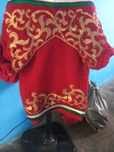 Red Readymade Saree Blouse