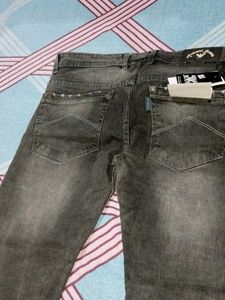 Stylish Gray Denim Jeans