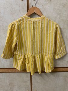 Yellow Striped Top