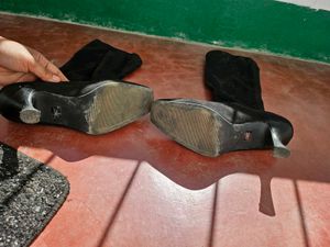 Black Knee High Boots