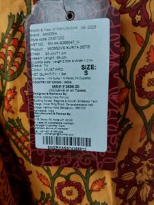NEW WITH TAG Pure Cotton Kutra Set