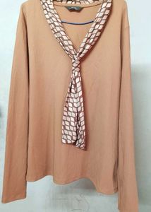 Peach Long Sleeve Top