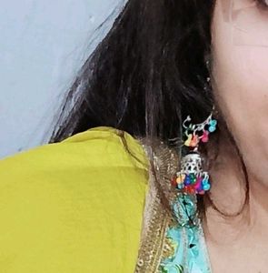 Colorful Jhumka Earrings