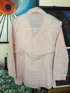 Striped Light Pink Button-Down Shirt Primark