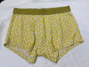 Natural Boxer Briefs - Yellow Pattern
