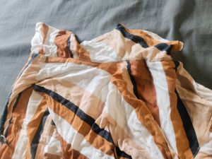 Striped Button-Front Dress