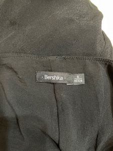 Classic black bershka slip dress