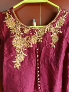 Maroon Ethnic Gown