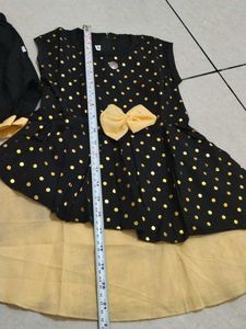 kids girls dress Cute Polka Dot  &amp; Shorts Set