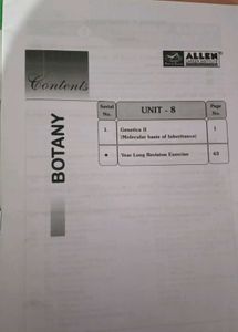Allen Pre-Medical Botany UNIT-8 module class 12📑
