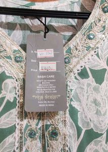 Cotton Gown And Duppatta New With Tag