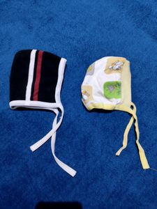Cotton Knitted Caps Pack Of 2