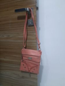 Beautiful Carrot Colour Sling Bag