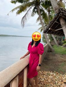 Pink Wrap Dress