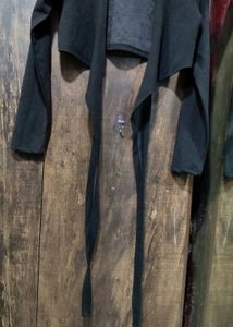 Black Cropped Tie-up Shrug Cardigan 🖤