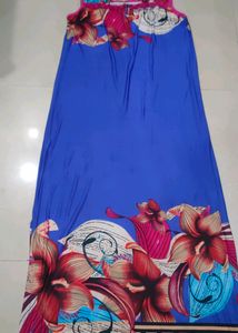 Blue floral night gown