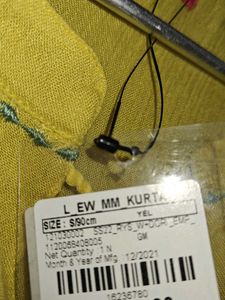 Mustard Yellow Embroidered Empire Dress