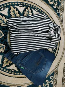 Combo Of Stylish Jeans And Shirt For Men ✨