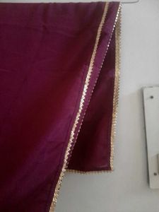 Partywear Burgundy Kurta Set
