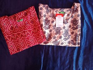 Combo Two Kurta Sets Lovely Outfit From Myntra Bra