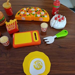 21Set Of Velcro Cut Toys For Kids -Fruits N Snacks