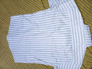 Striped Shirt with korean short jacket