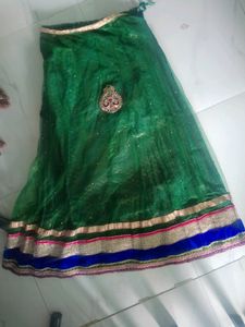 Beautiful Lehenga And Half Saree  No Damage All Go