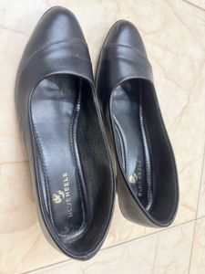 Black Block Heel Pumps