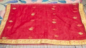 Beautiful Mustard Lehenga With Red Chunni