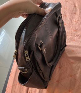 Stylish Brown Multi Way Handbag - Backpack.