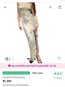 Floral Print Maxi Dress