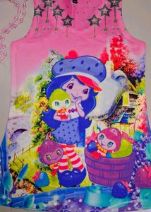 Girls 3D Printed Middi Dress