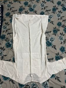 Elegant White Embroidered Kurta